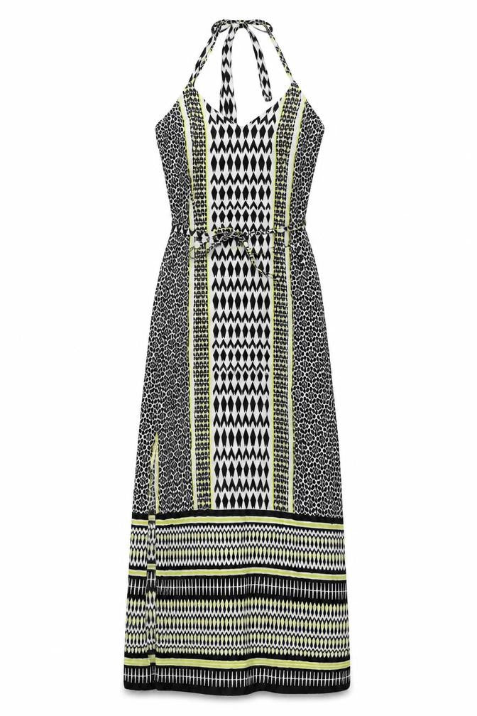 Marks and Spencer Women’s Multicoloured Size 8 Halter Maxi Dress