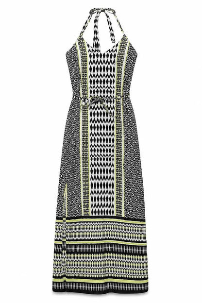 Marks and Spencer Women’s Multicoloured Size 8 Halter Maxi Dress