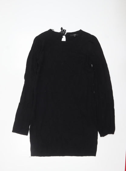 Womens UK Size 12 NEXT Black Tunic Jumper