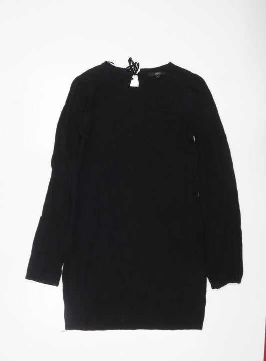 Womens UK Size 12 NEXT Black Tunic Jumper