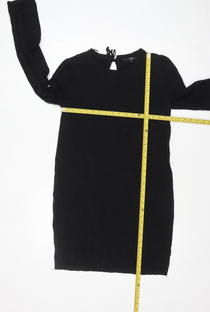 Womens UK Size 12 NEXT Black Tunic Jumper