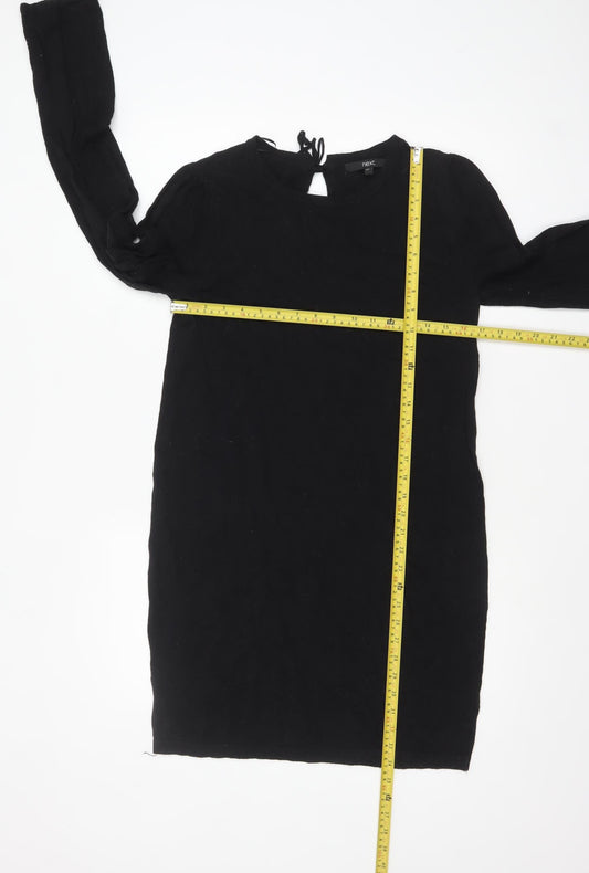 Womens UK Size 12 NEXT Black Tunic Jumper