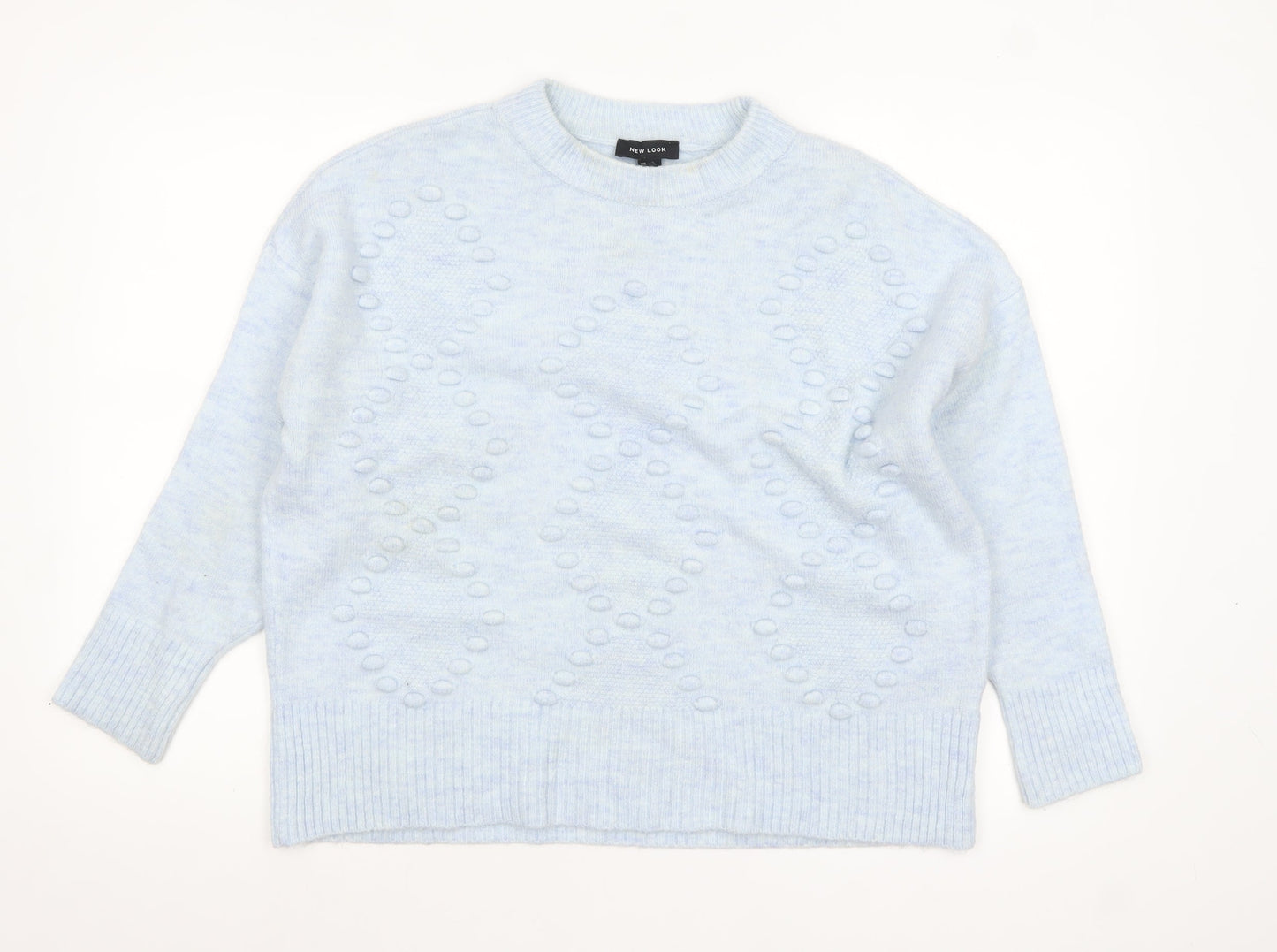 Womens UK Size M New Look Blue Pullover Jumper