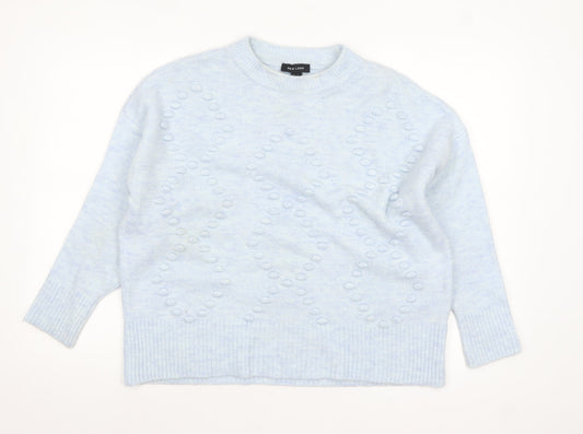 Womens UK Size M New Look Blue Pullover Jumper
