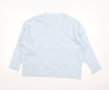 Womens UK Size M New Look Blue Pullover Jumper