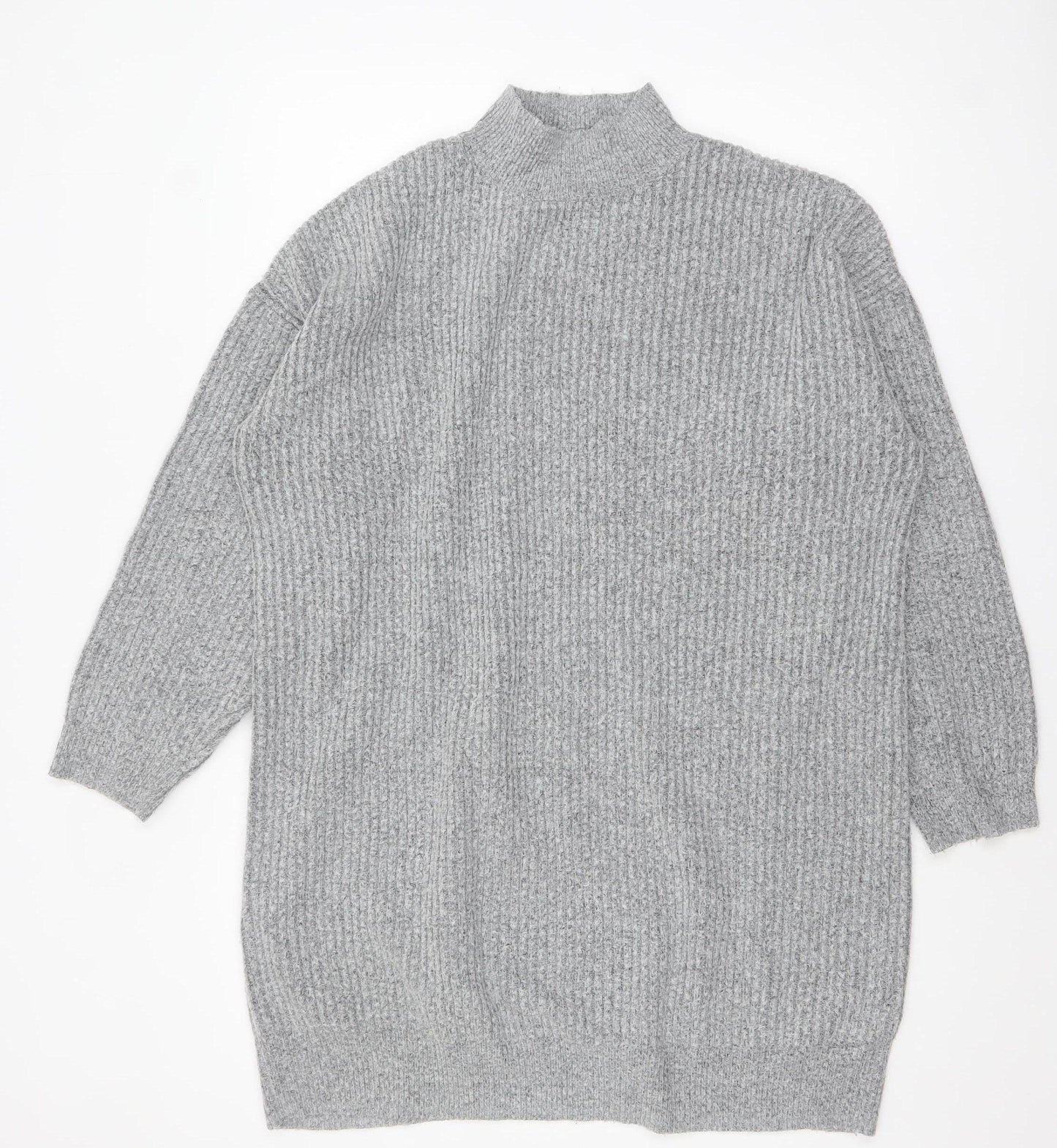 Womens UK Size 12 F&F Grey Pullover Jumper