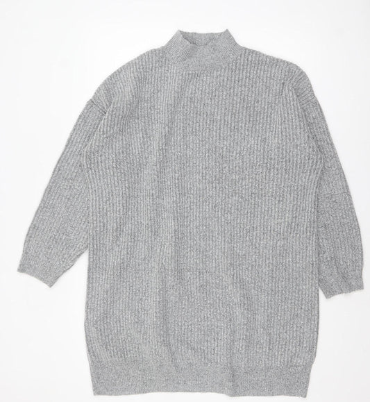 Womens UK Size 12 F&F Grey Pullover Jumper