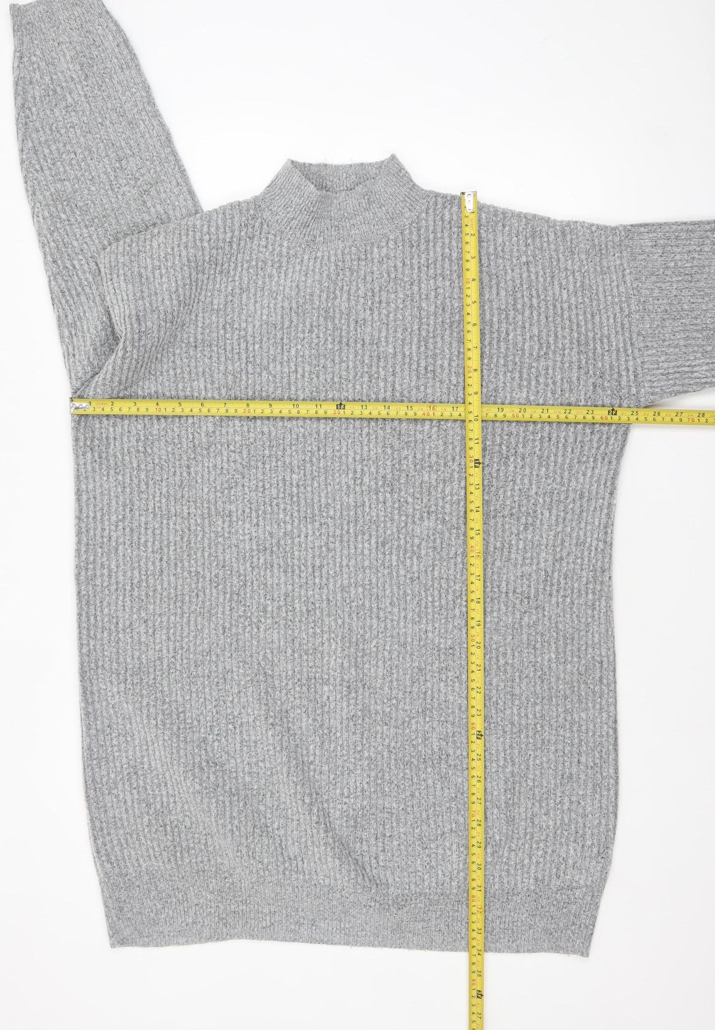 Womens UK Size 12 F&F Grey Pullover Jumper