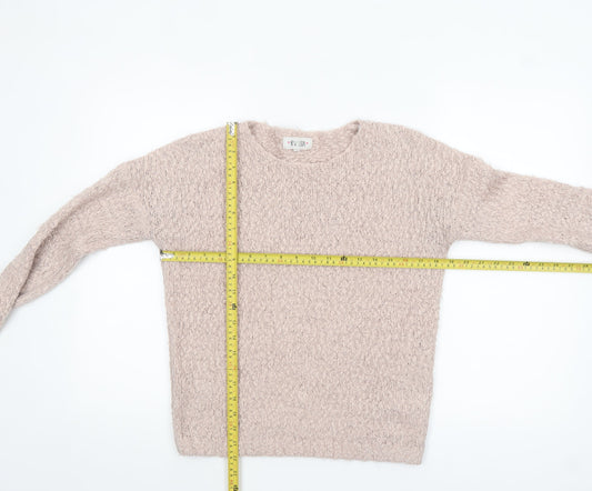 Womens UK Size S New Look Beige Pullover Jumper