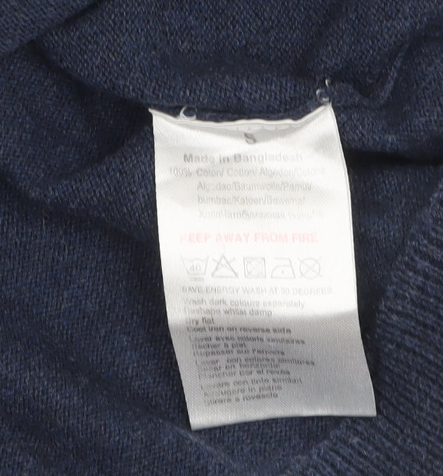 Mens UK Size S Threadbare Blue Pullover Jumper
