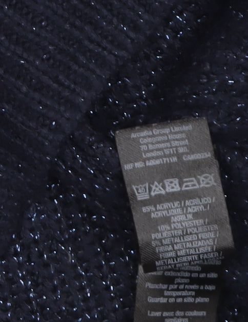 Womens UK Size 12 Dorothy Perkins Blue Pullover Jumper
