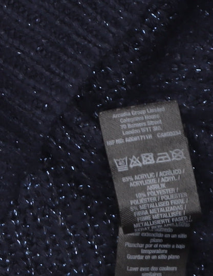 Womens UK Size 12 Dorothy Perkins Blue Pullover Jumper