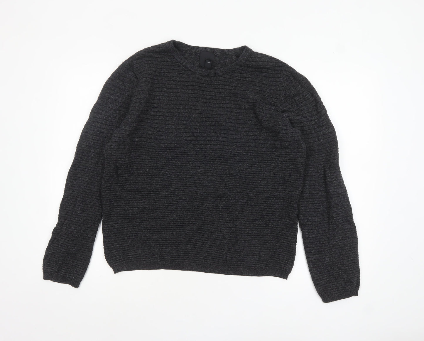 Mens UK Size L H&M Grey Pullover Jumper