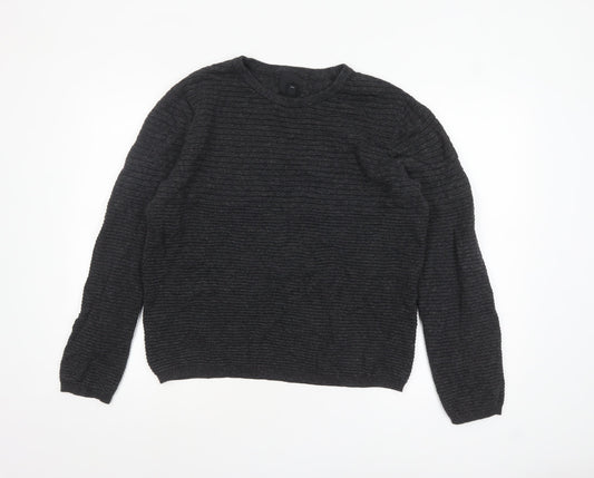 Mens UK Size L H&M Grey Pullover Jumper