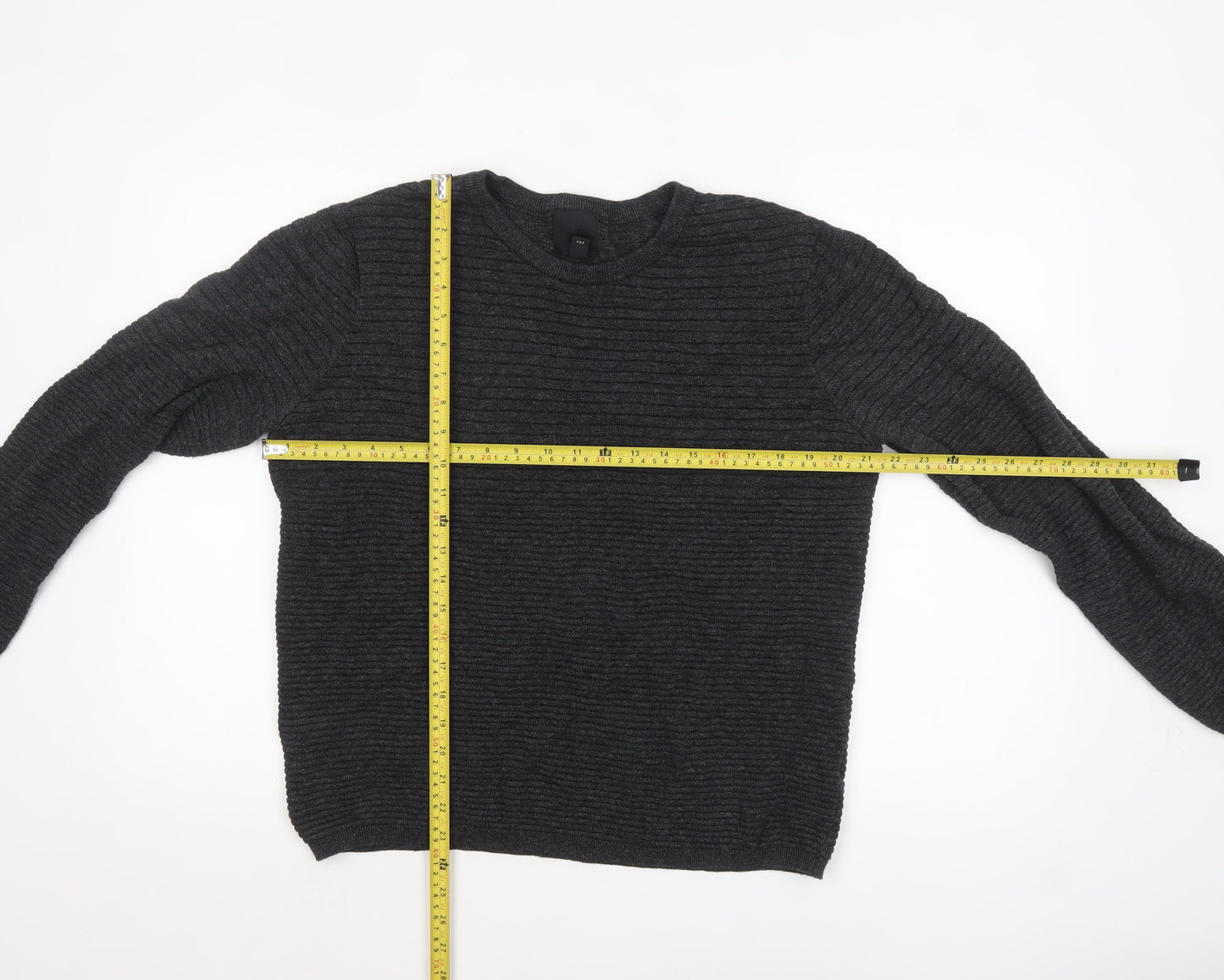 Mens UK Size L H&M Grey Pullover Jumper