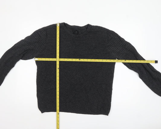 Mens UK Size L H&M Grey Pullover Jumper
