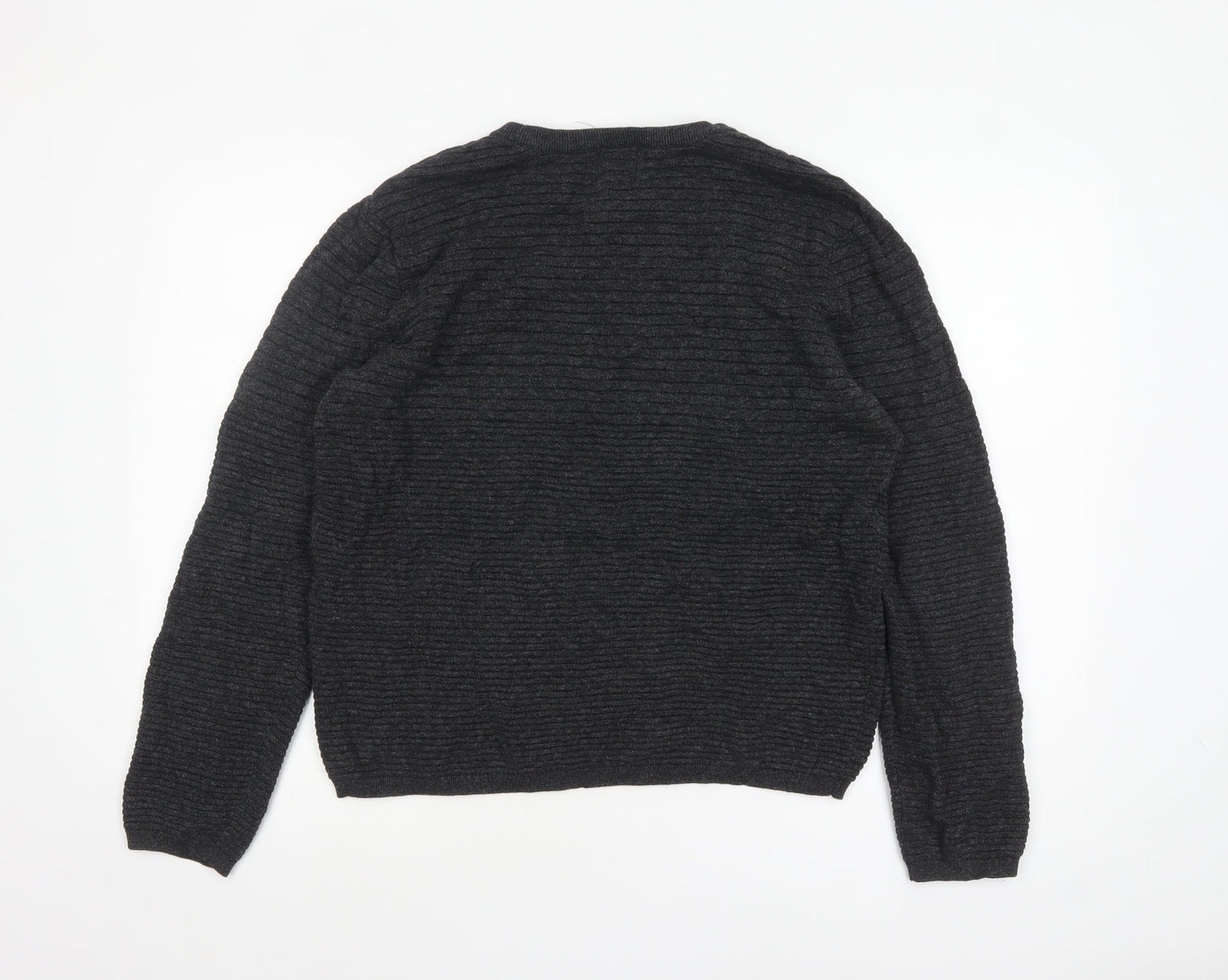 Mens UK Size L H&M Grey Pullover Jumper