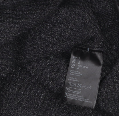 Mens UK Size L H&M Grey Pullover Jumper