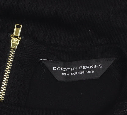 Womens UK Size 8 Dorothy Perkins Black Pullover Jumper