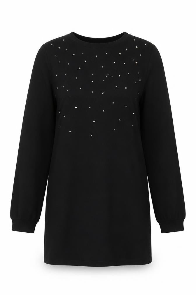 Womens UK Size 10 F&F Black Pullover Jumper