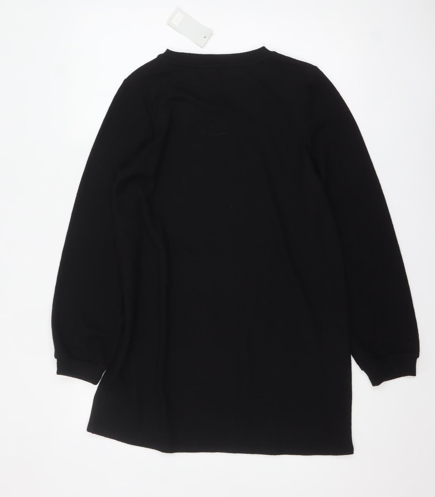 Womens UK Size 10 F&F Black Pullover Jumper