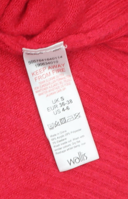 Womens UK Size S Wallis Red Pullover Jumper