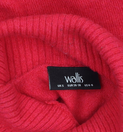 Womens UK Size S Wallis Red Pullover Jumper