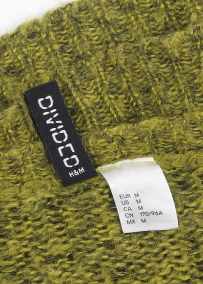 H&M Divided Women's Green Chunky Knit Pullover Jumper Size 12