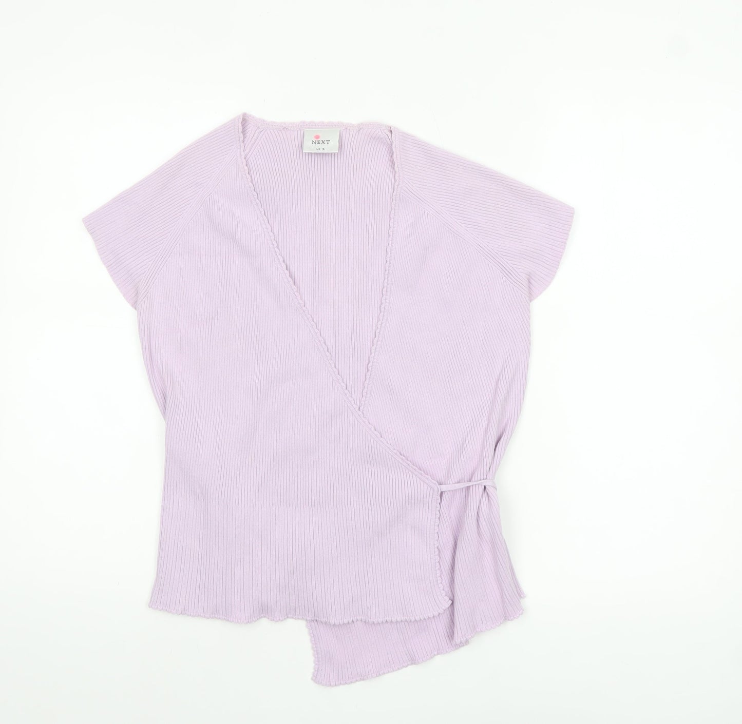 Womens UK Size 16 NEXT Purple Wrap Blouse