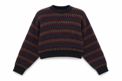 Geoffrey Bene Women's Multicoloured Crew Neck Knit Jumper M