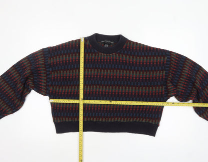 Geoffrey Bene Women's Multicoloured Crew Neck Knit Jumper M