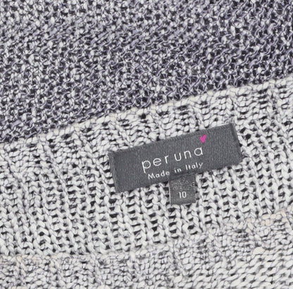 Marks and Spencer Per Una Women's Grey Size 10 Knit Pullover Jumper