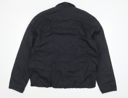 Mens UK Size XL Teddy Smith Black Basic Jacket