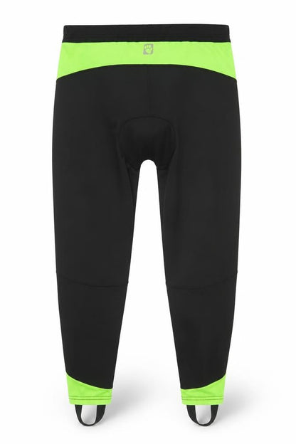 Muddyfox Men's Black Cycling Compression Leggings L Reflective Panels