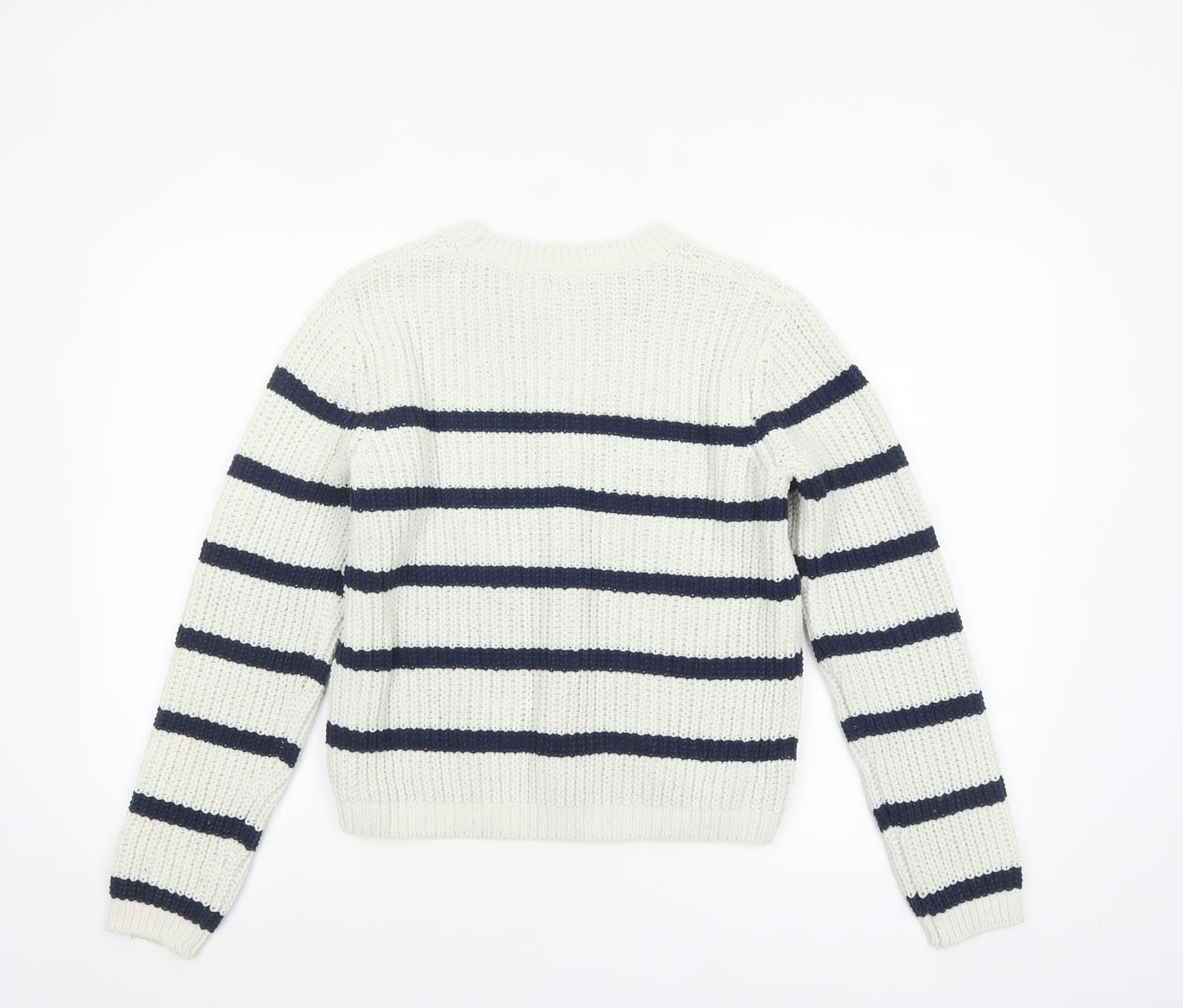 Girls UK Size 13 Years F&F White Pullover Jumper