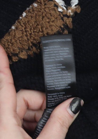 Womens UK Size 14 Dorothy Perkins Black Pullover Jumper