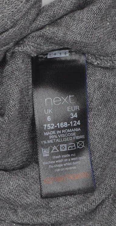 Womens UK Size 6 NEXT Grey Pullover Jumper