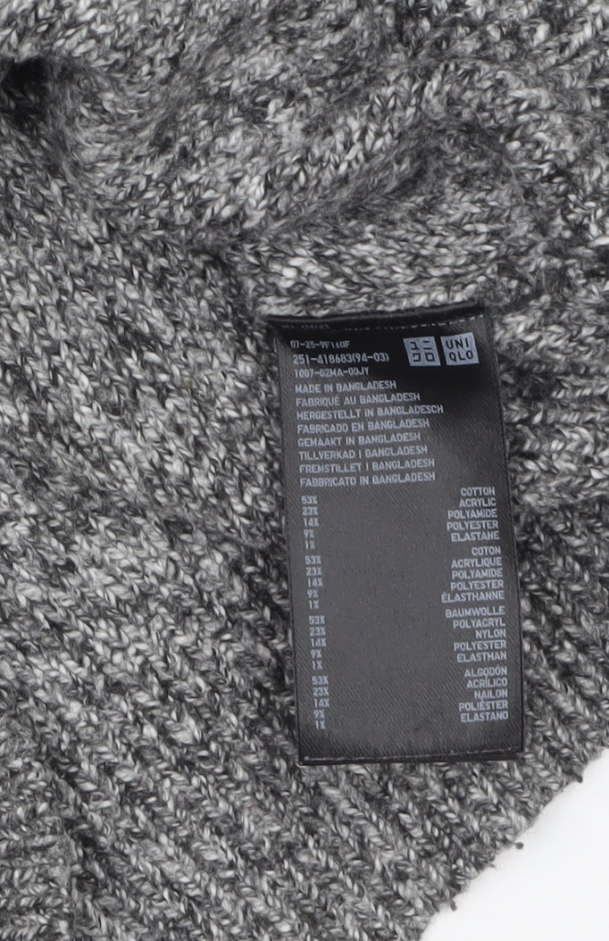 Womens UK Size S Uniqlo Grey Pullover Jumper