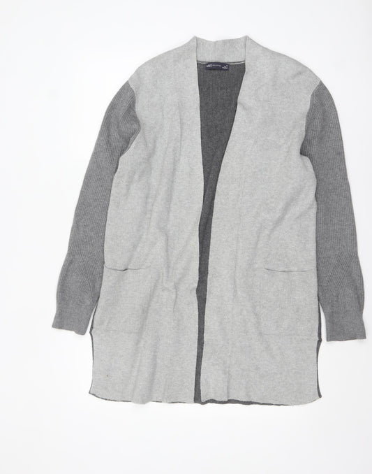 Womens UK Size 14 Marks and Spencer Grey Cardigan Jumper