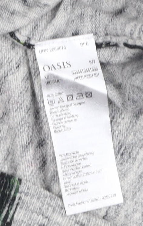Womens UK Size XS Oasis Grey Pullover Jumper