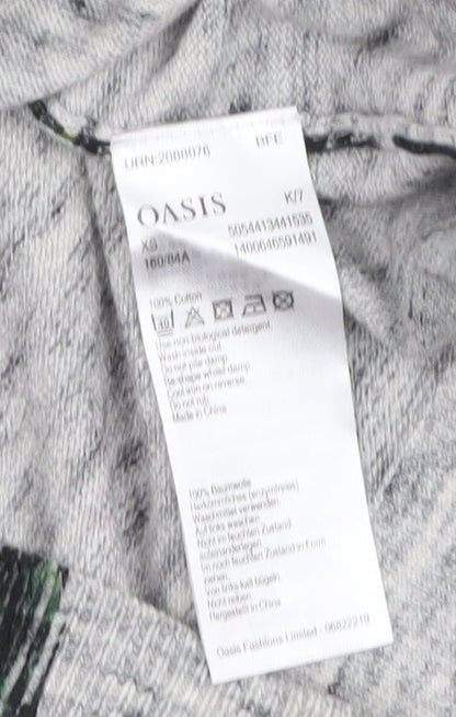 Womens UK Size XS Oasis Grey Pullover Jumper