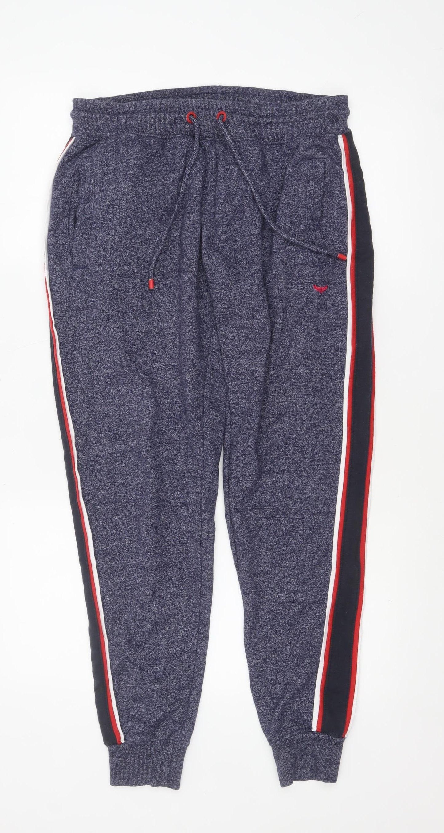 Threadbare Men's Blue Jogger Trousers Size M Elastic Waistband