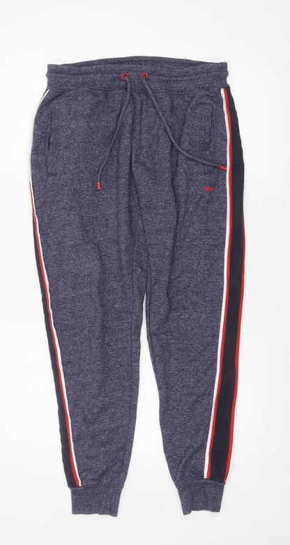 Threadbare Men's Blue Jogger Trousers Size M Elastic Waistband