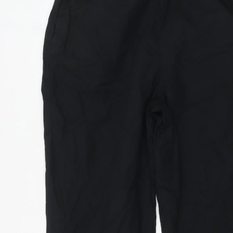 Marks and Spencer Womens Black Size 18 Relaxed Straight Trousers