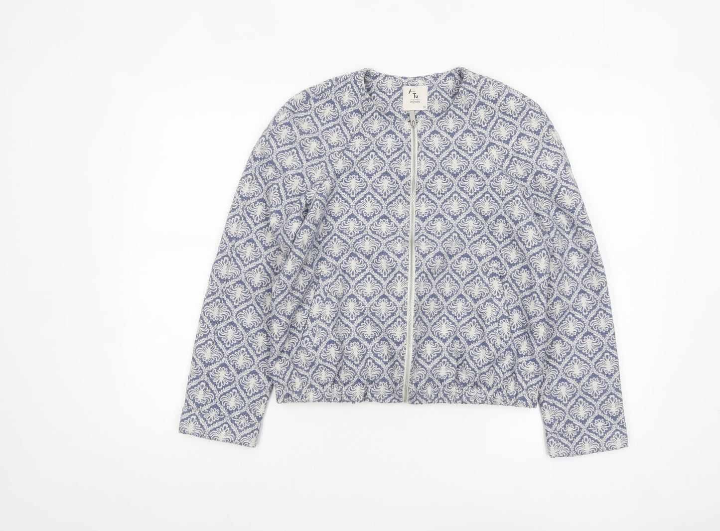 Womens UK Size 10 TU Blue Basic Jacket