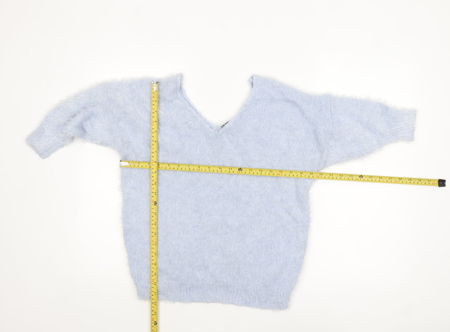 Womens UK Size 12 F&F Blue Pullover Jumper