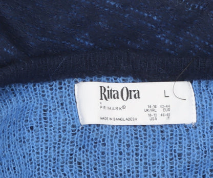 Womens UK Size L Primark Blue Pullover Jumper