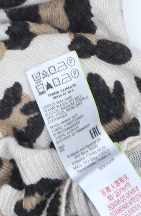 Womens UK Size 12 Marks and Spencer Beige Pullover Jumper