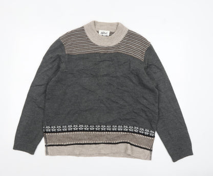 Womens UK Size 18 Afibel Grey Pullover Jumper
