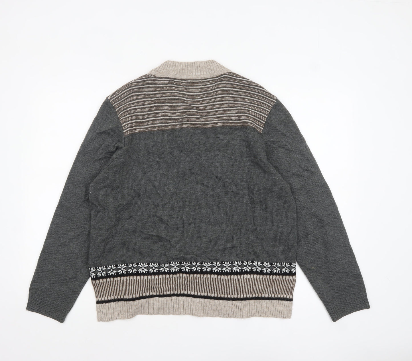 Womens UK Size 18 Afibel Grey Pullover Jumper